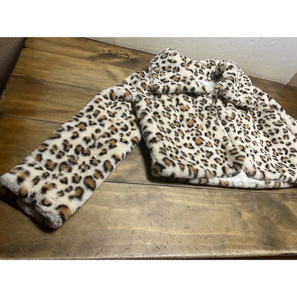 36point5 Leopard Faux Fur Jacket Women's Size Large - Picture 3 of 12